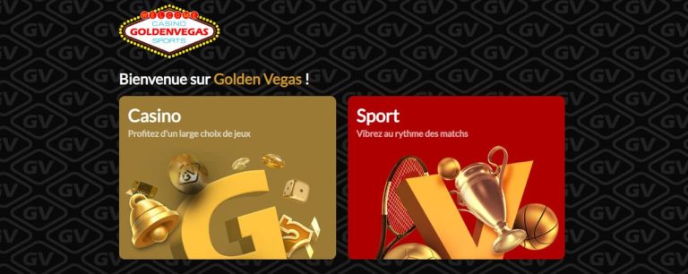 Golden Vegas Casino page accueil